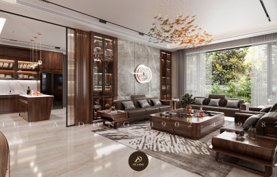 Địa chỉ thiết kế, thi công gỗ óc chó Hưng Yên 